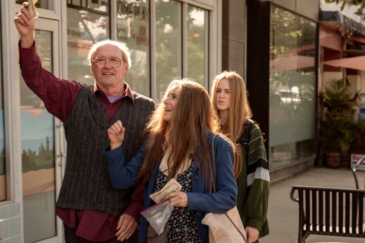 Richard Jenkins, Debra Winger and Evan Rachel Wood in "Kajillionaire."