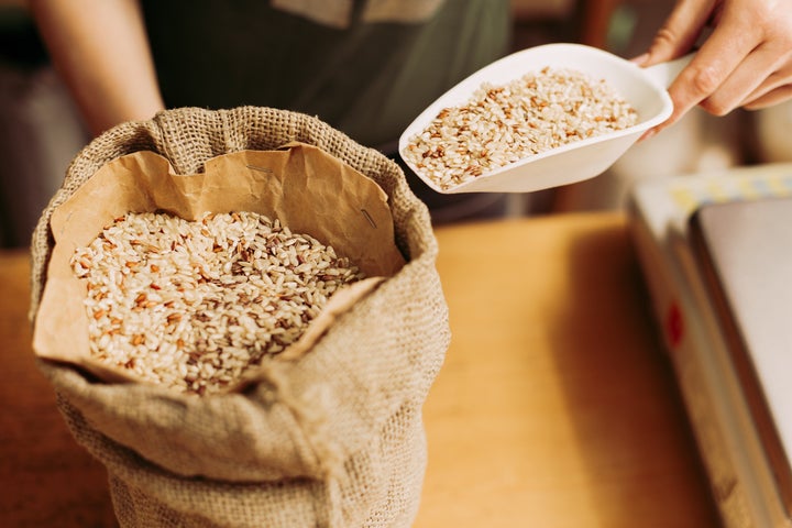 If you use a variety of rice types in your cooking, such as basmati, sushi, and jasmine, it's worth filling up at a bulk store.