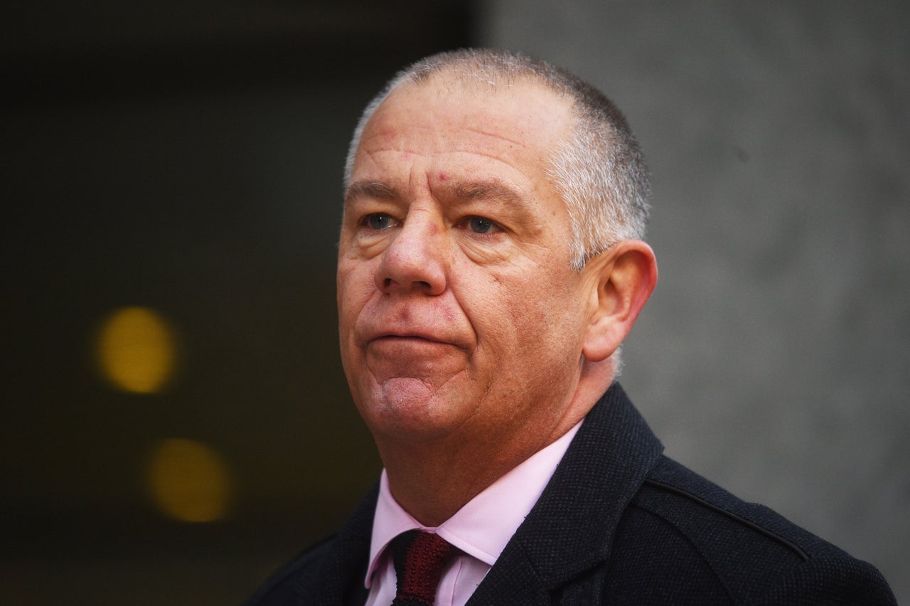 GMB General Secretary Tim Roache arrives at the union's headquarters in London ahead of a meeting to discuss their Labour leadership recommendation.