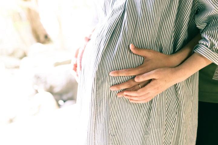 Japanese pregnant woman and her husband