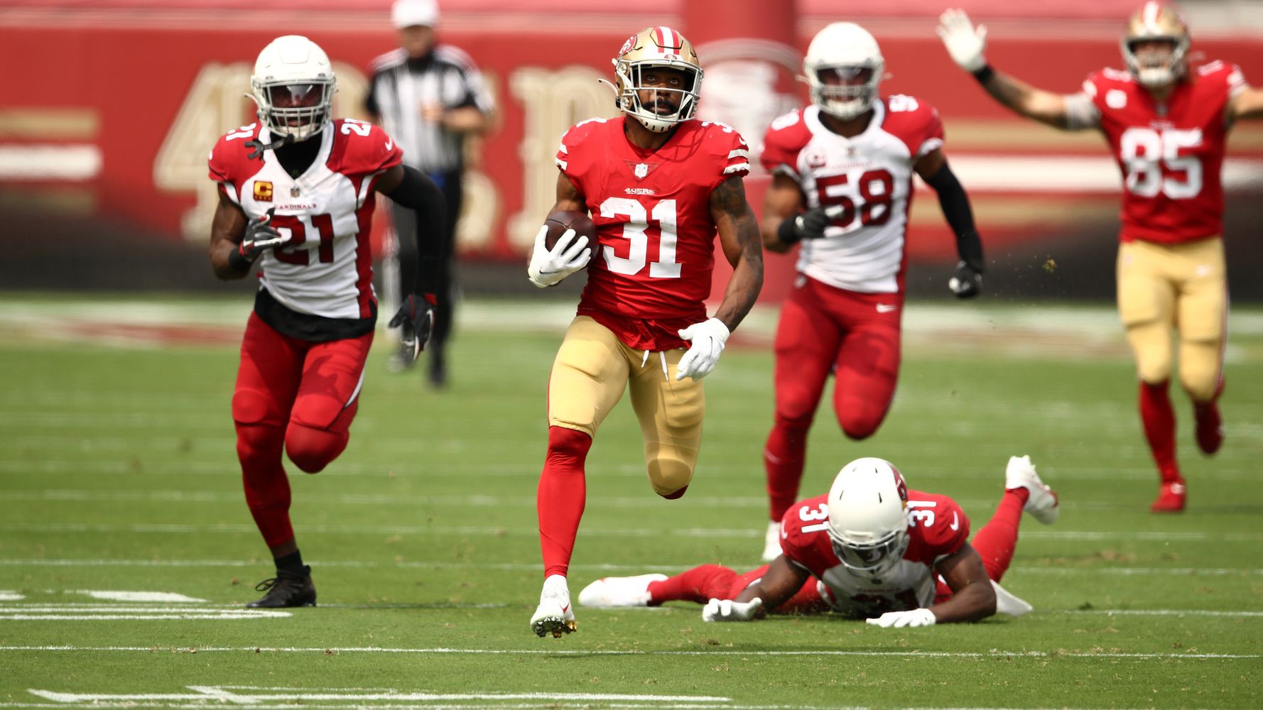 49ers' Raheem Mostert has season not seen since 1958