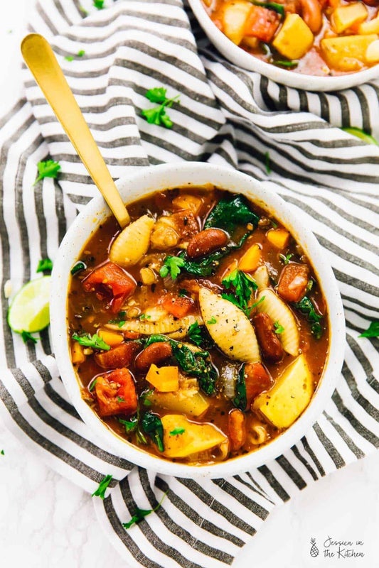 Hearty Minestrone Soup from Jessica In The Kitchen