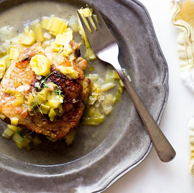 One-Pot Cider-Braised Chicken from Whisk It Real Gud