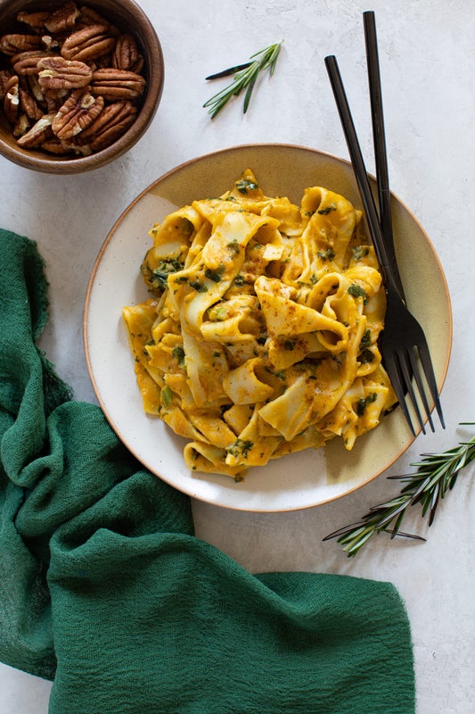 One-Pot Cajun Pumpkin Alfredo Pasta from Orchids + Sweet Tea