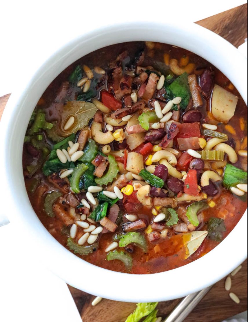 Instant Pot Minestrone Soup With Ham