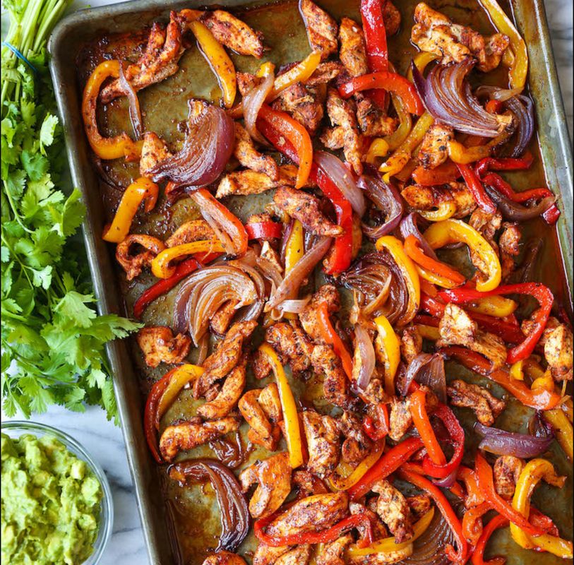 Sheet Pan Chicken Fajitas