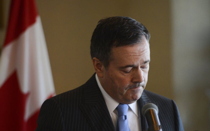 Alberta Premier Jason Kenney speaks at the Rideau Club in Ottawa on March 12, 2020. 