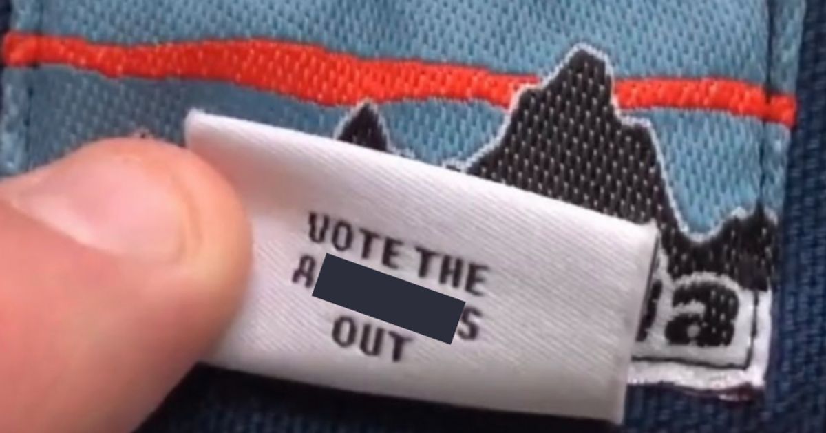 La nueva marca de ropa de Patagonia tiene un mensaje político interesante: ‘Vote a los imbéciles’