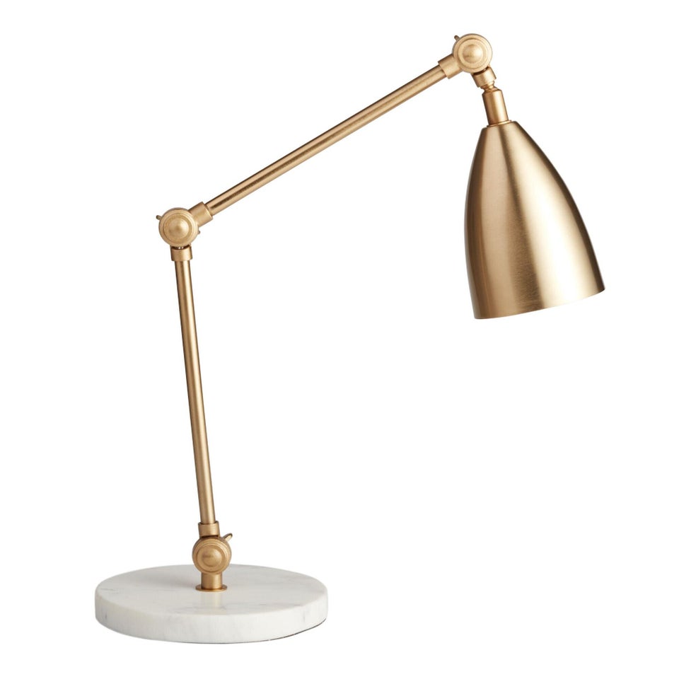 World Market Table Lamps Black And Brass Tripod Kurt