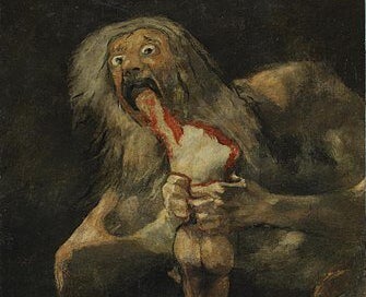 'Saturno devorando a su hijo'.