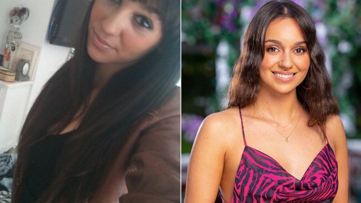 'The Bachelor Australia' contestant Bella Varelis in 2010 (L) and now (R) 