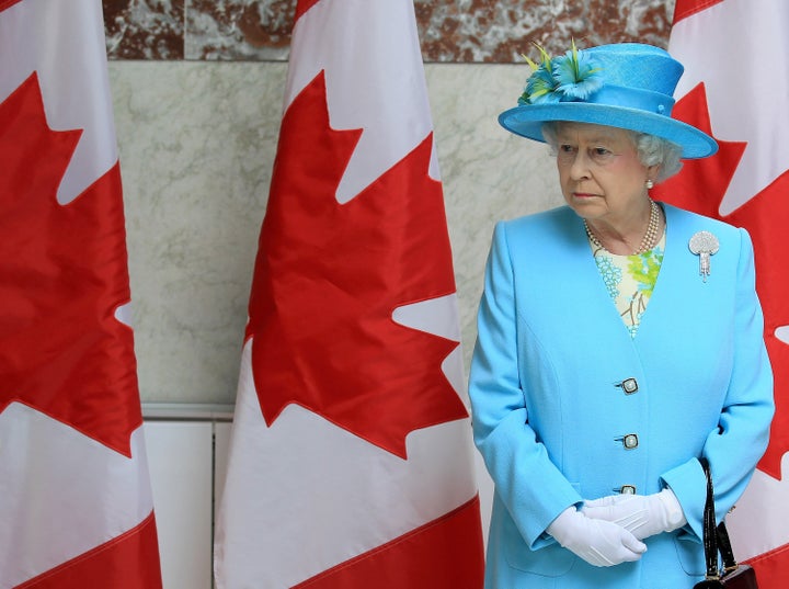 Queen Elizabeth II at the Canadian Museum of Nature in Ottawa on June 30, 2010.