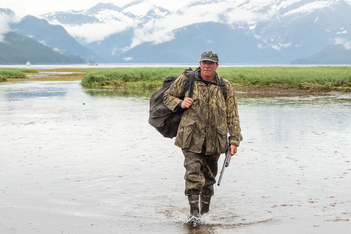 Dr. Al Gross has showcased his identity as an Alaskan outdoorsman in campaign materials. Some skeptics think Gross' schtick is over the top.
