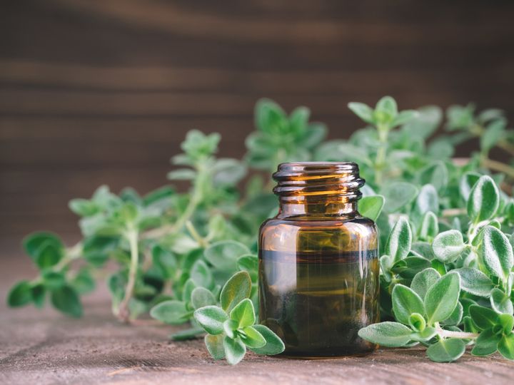 Organic essential thyme oil is said to boost immunity, disinfect and soothe coughing.