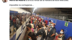 Mientras Ayuso culpa de los contagios a la inmigración, así de lleno va el Metro de