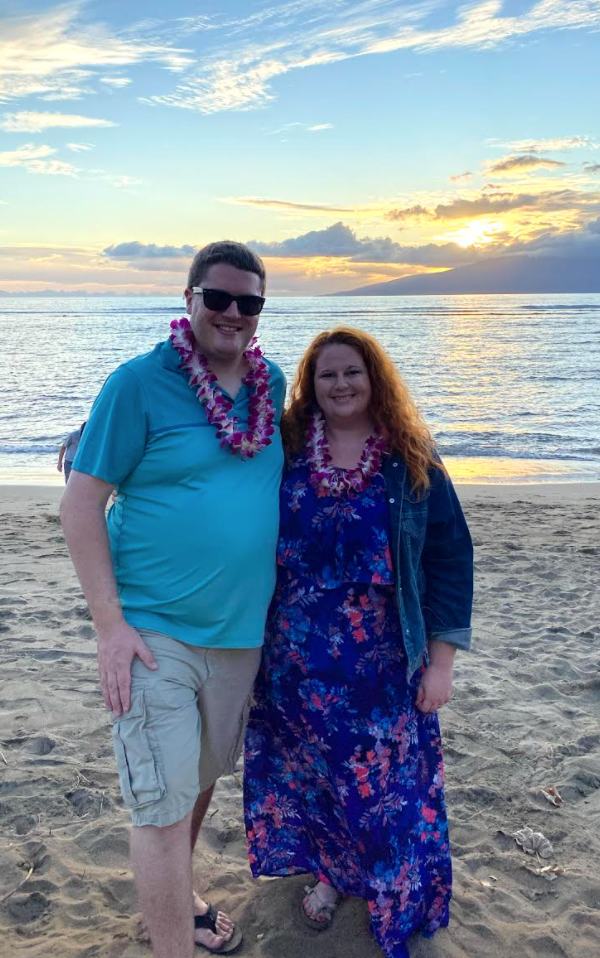 The author and Ian in Maui in 2019.