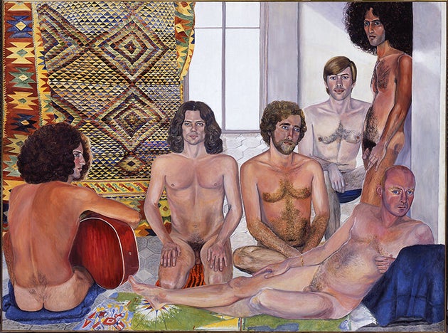 Sylvia Sleigh, The Turkish Bath, 1973, Óleo sobre lienzo, Smart Museum of Art, The University...