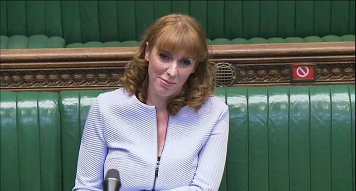 Deputy Labour leader Angela Rayner speaks during Prime Minister's Questions in the House of Commons, London. (Photo by House of Commons/PA Images via Getty Images)