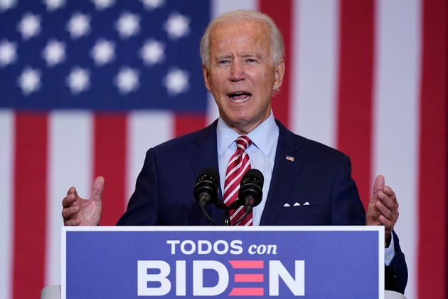 Le candidat démocrate Joe Biden, en meeting le 15 sepetmbre 2020 à Osceola Heritage...