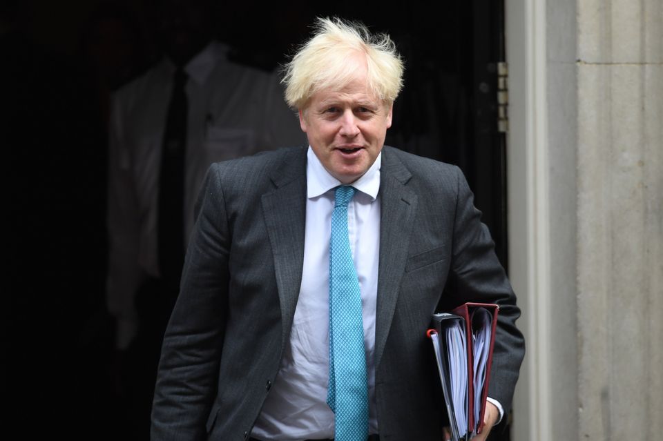 Prime Minister Boris Johnson departs 10 Downing Street.