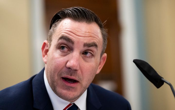 National Guard Maj. Adam DeMarco testifies on actions taken on June 1, 2020 at Lafayette Square, Tuesday, July 28, 2020 on Capitol Hill in Washington. (Bill Clark/Pool via AP)