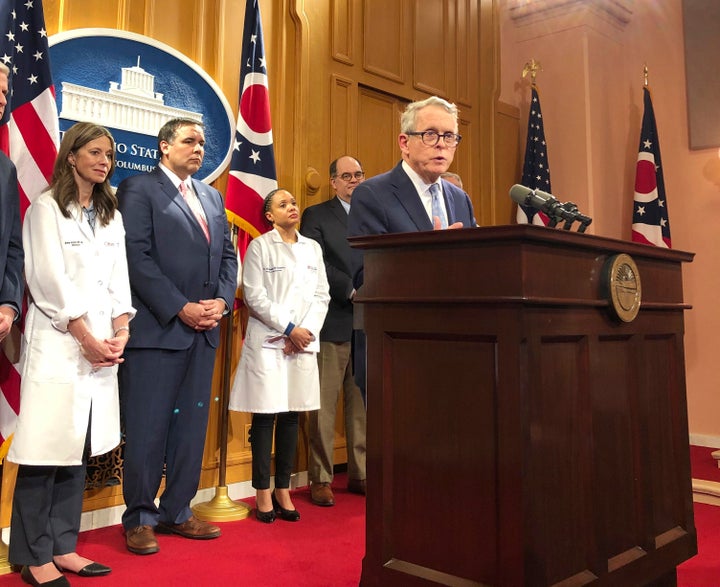 Gov. Mike DeWine signed legislation Wednesday that prevents state and local public officials from closing houses of worship.