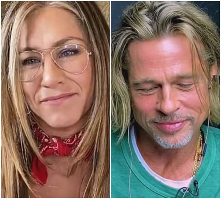 Jennifer Aniston and Brad Pitt