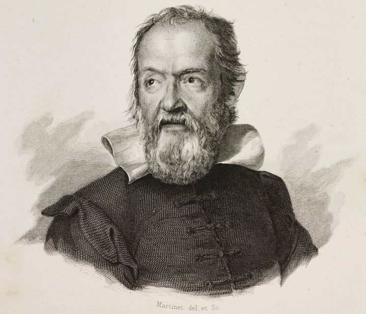 Portrait of Italian astronomer and philosopher Galileo Galilei, whose works were among the stolen books.