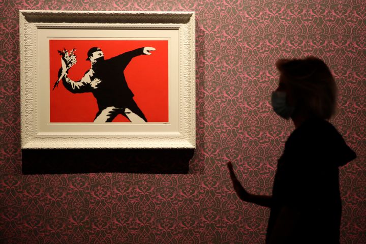 The cancellation division of the EU’s intellectual property office said in a ruling this week that Banksy’s trademark for his “Flower Thrower” piece was filed in bad faith and declared it “invalid in its entirety.”
