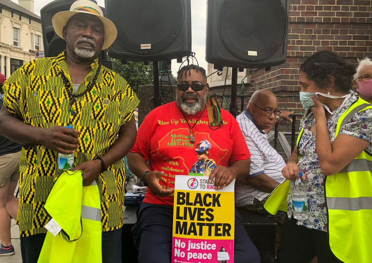 Hesketh Benoit at a Black Lives Matter protest