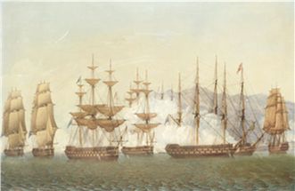 Thomas Whitcombe κύκλος, η ναυμαχία στο Ναβαρίνο, 20 Οκτωβρίου 1827, Συλλογή ΕΕΦ.