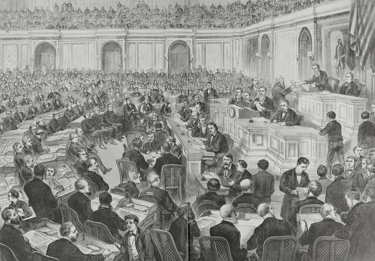 In the controversial presidential election of 1876, the outcomes in four states were in dispute, creating a stalemate that took weeks to resolve before a winner was declared.