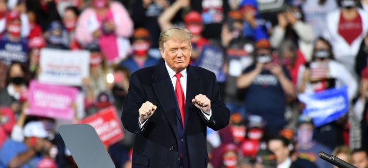 Donald Trump lors de son rassemblement de campagne en Caroline du Nord le 19 septembre 2020.