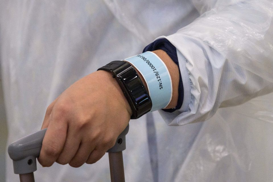 All passengers arriving into Hong Kong must wear a quarantine tracking wristband, connected to an app to mark your location, and two weeks self-quarantine.