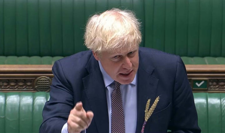 Prime Minister Boris Johnson speaks during Prime Minister's Questions in the House of Commons, London. (Photo by House of Commons/PA Images via Getty Images)