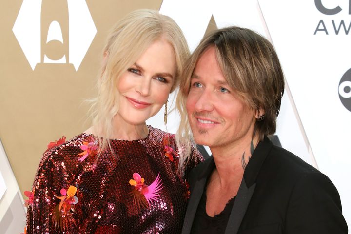 Nicole Kidman has introduced the newest member of her family - pictured here with husband Keith Urban at the 53nd annual CMA Awards on November 13, 2019 in Nashville, Tennessee.