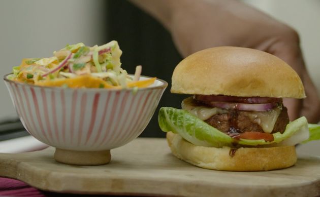 This Insane Korean-Inspired Burger Is The Perfect Evening Meal