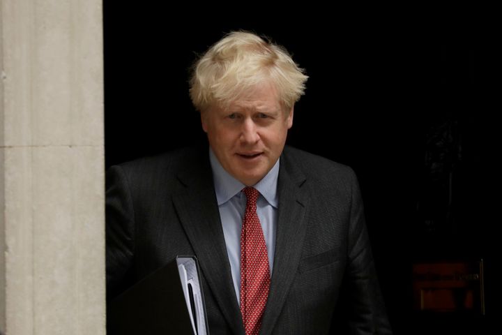 Prime Minister Boris Johnson leaves 10 Downing Street in London
