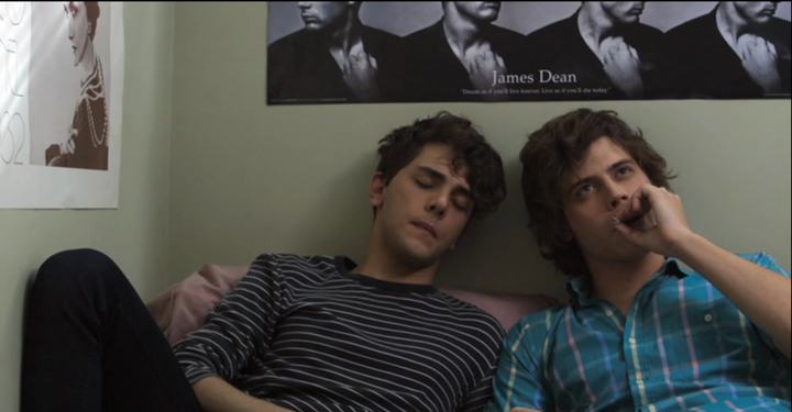 Xavier Dolan, left, with Francois Arnaud in "J'ai tué ma mère."