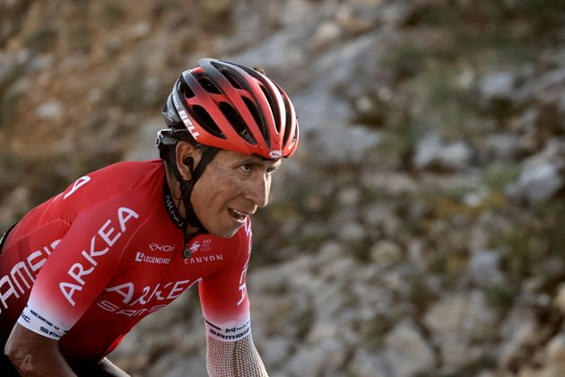 Nairo Quintana lors de la 15e étape du Tour de France entre Lyon et le Grand Colombier, le 13...