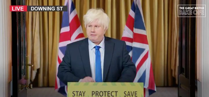 Matt Lucas as Boris Johnson on The Great British Bake Off