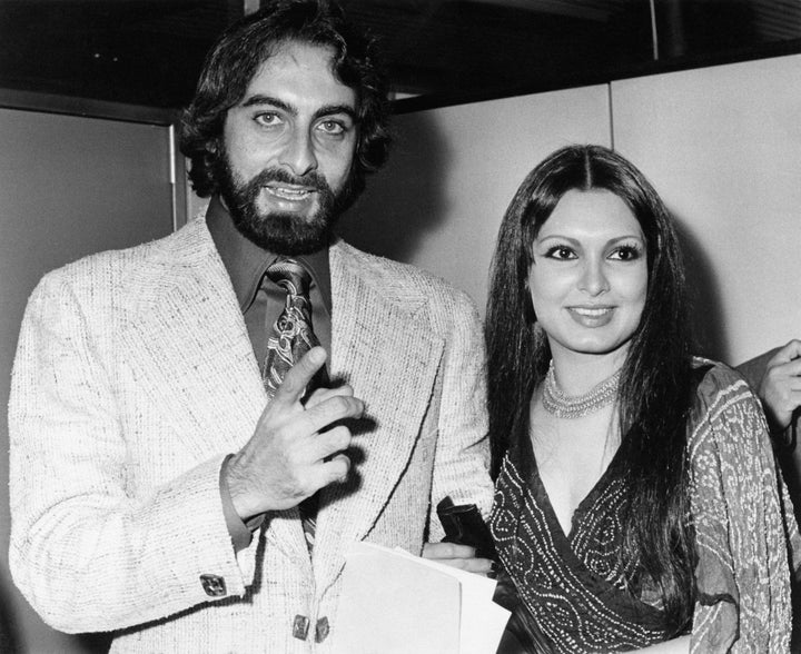 Actor Kabir Bedi with Parveen Babi in Rome in 1976.