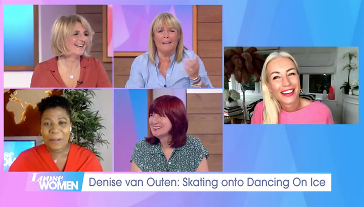 Denise Van Outen joined the Loose Women on Wednesday's show.