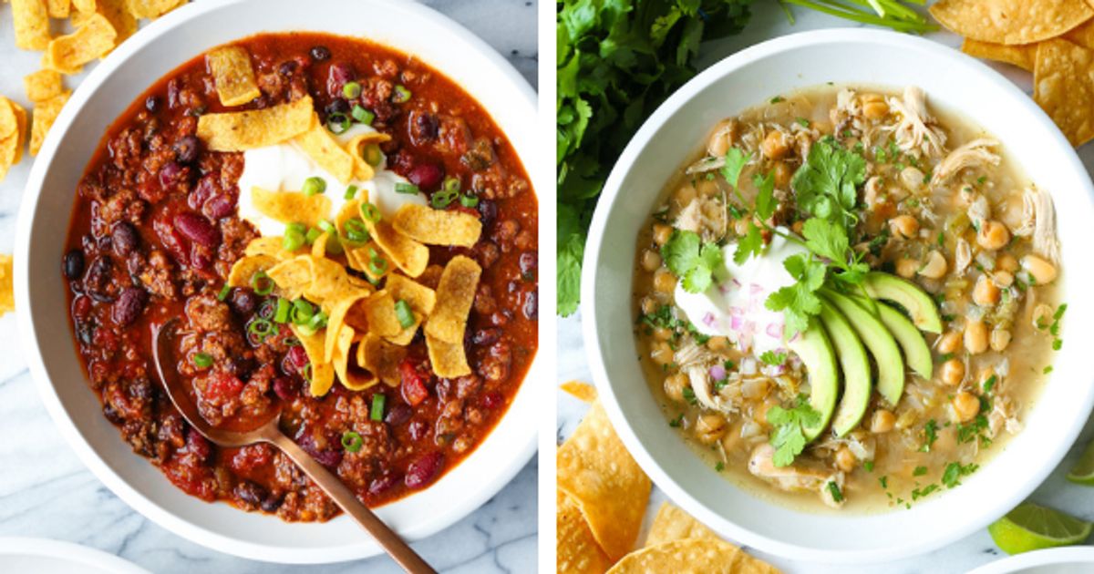 Slow Cooker White Chicken Chili - Damn Delicious