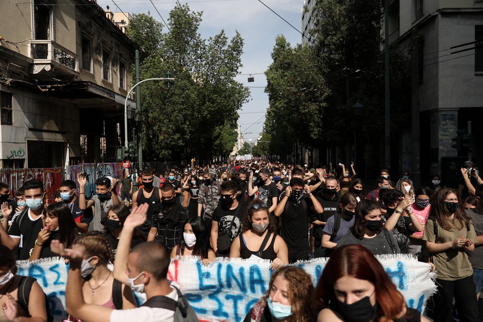 Εικόνες από το μαθητικό συλλαλητήριο στο κέντρο της