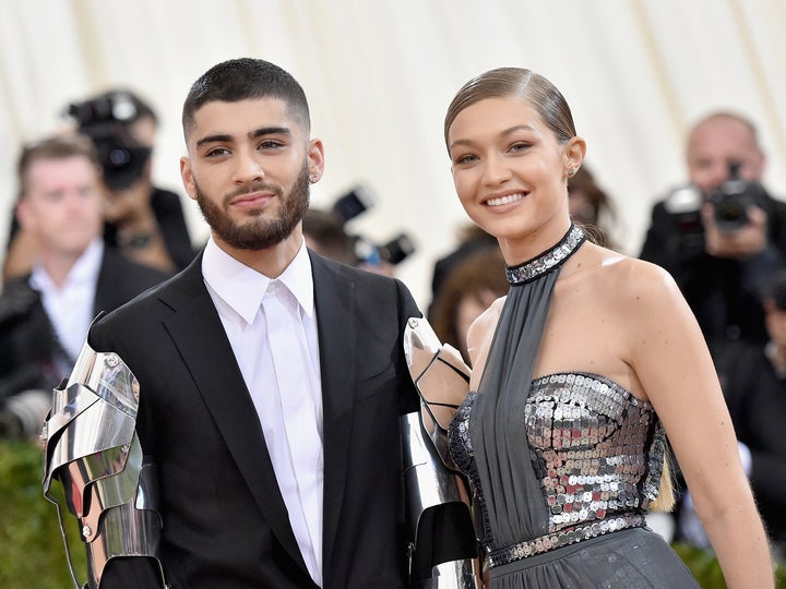 Zayn Malik and Gigi Hadid the Met Gala in 2016. 