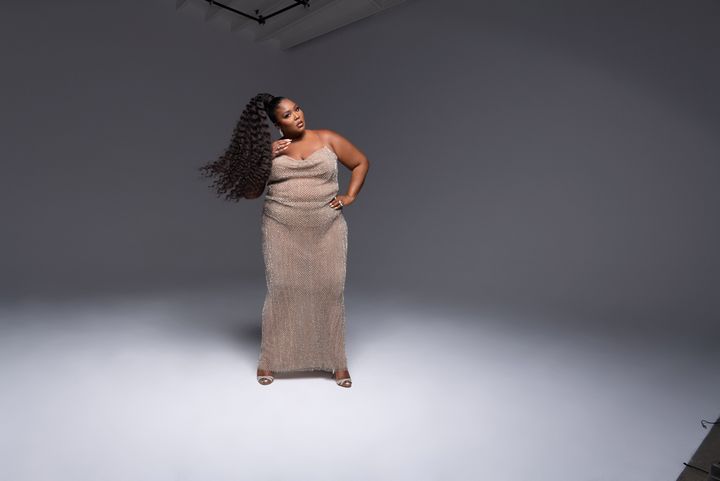 Lizzo in LaQuan Smith. 