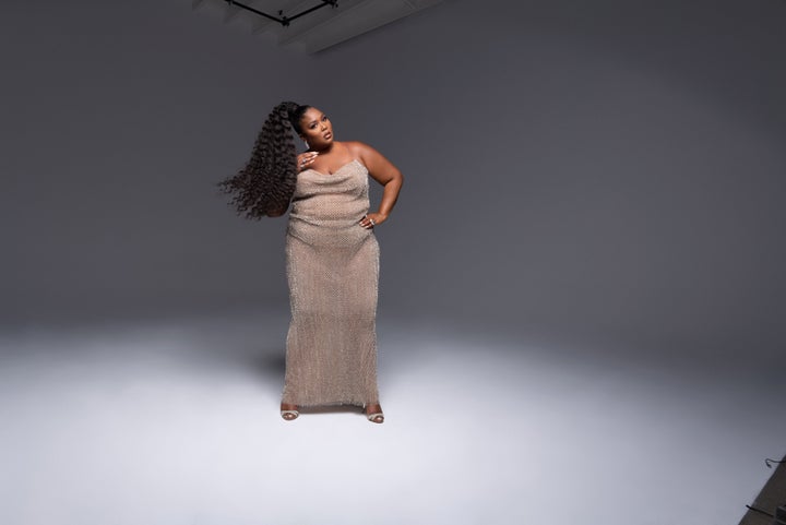 Lizzo in&nbsp;LaQuan Smith.&nbsp;