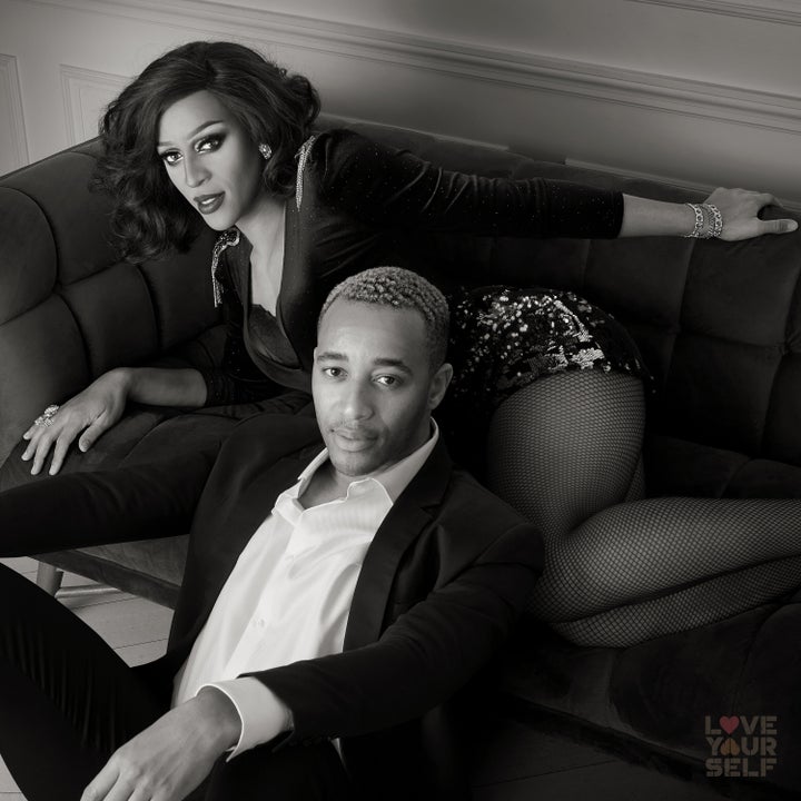 Drag queen <a href="https://www.instagram.com/tynomibanks/?hl=en" target="_blank" rel="noopener noreferrer">Tynomi Banks</a> in Blake Morrow's "Love Yourself" series.
