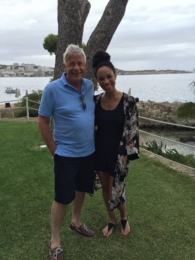 Michelle Ackerley with her dad, Marcus.